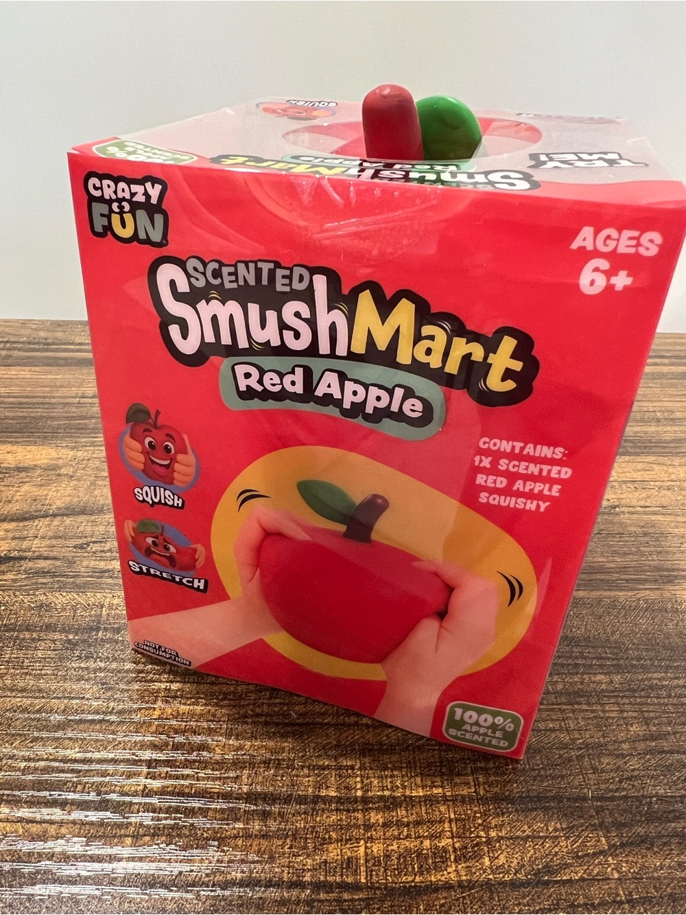 🔥❤️Scented SmushMart Red Apple Squishy Toy 🍎 New in Box